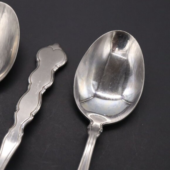 Oneida Distinction Deluxe VALERIE Set of 7 Soup Spoons Stainless Steel Flatware - Picture 10 of 11